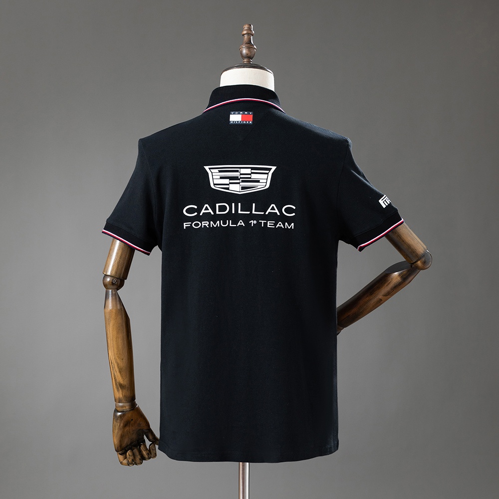 Tommy Hilfiger x Cadillac F1 Team Replica Black Polo Foto 2