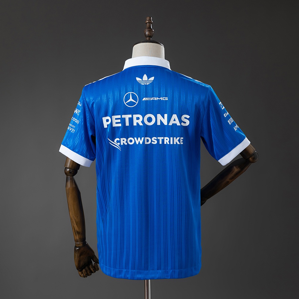 Mercedes-AMG Petronas F1 2026 player version Blue Polo Foto 2
