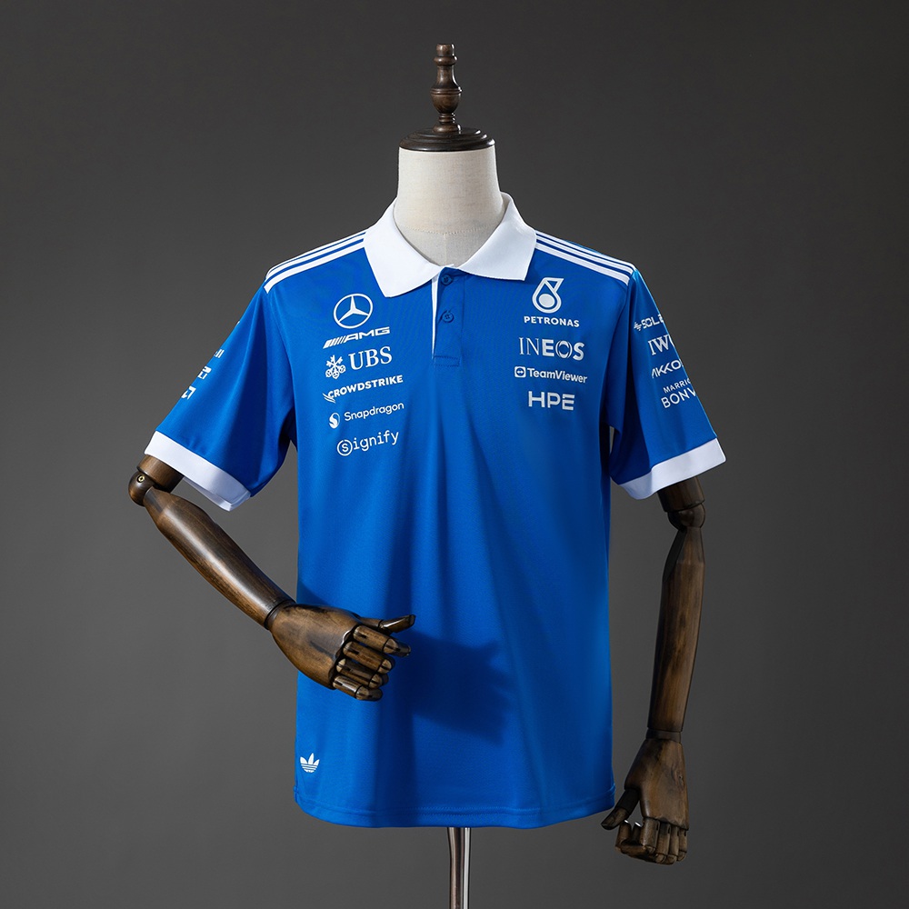 Mercedes-AMG Petronas F1 2026 Blue Polo