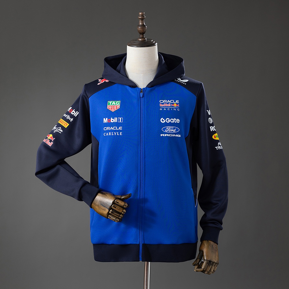 Castore 2026 Blue And Black Full-Zip Hooded Jacket