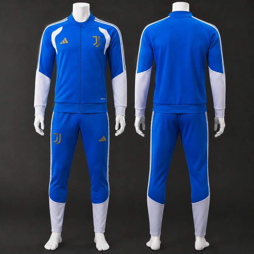 Juventus 26/27 Blue White Gold Jacket Kit