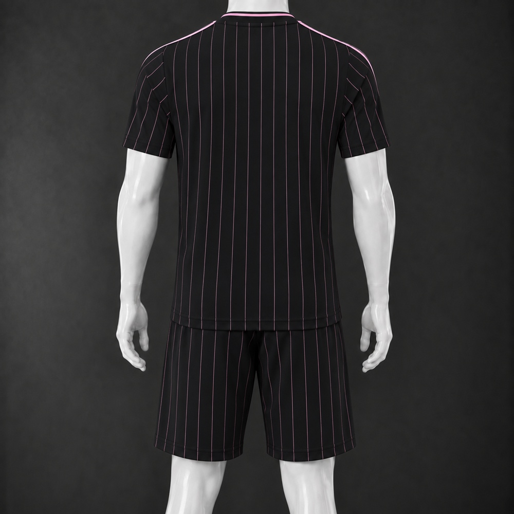 Juventus 26/27 Black Pink Short-Sleeve Shorts Set Foto 2