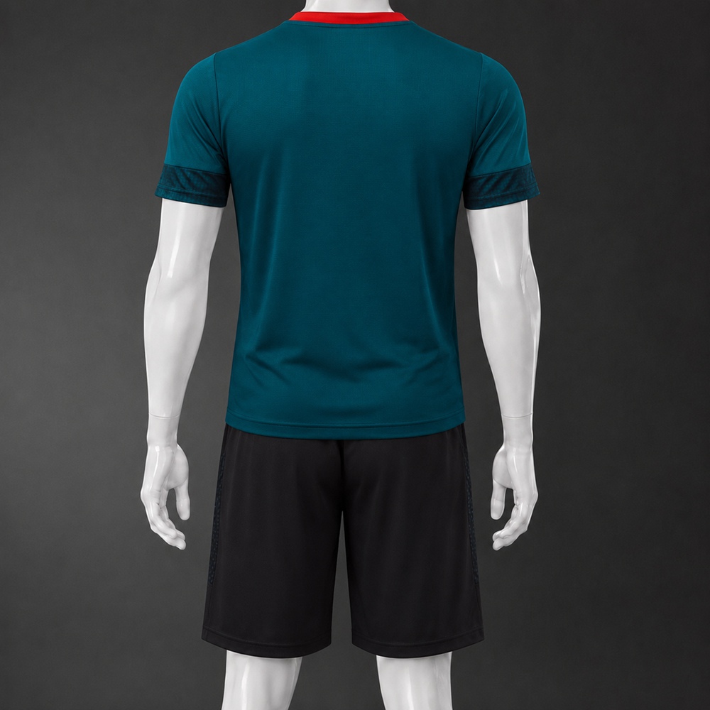AC Milan 25/26 Teal Black Short Sleeve Short Set Foto 2