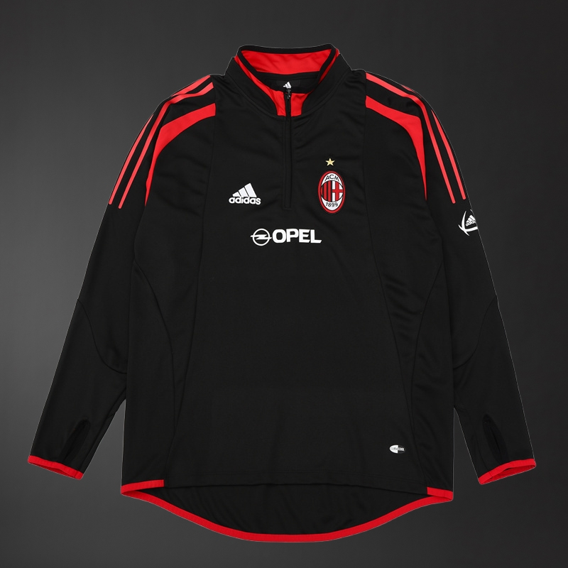 AC Milan 04/05 Adult Retro Black Training Tracksuits Foto 2
