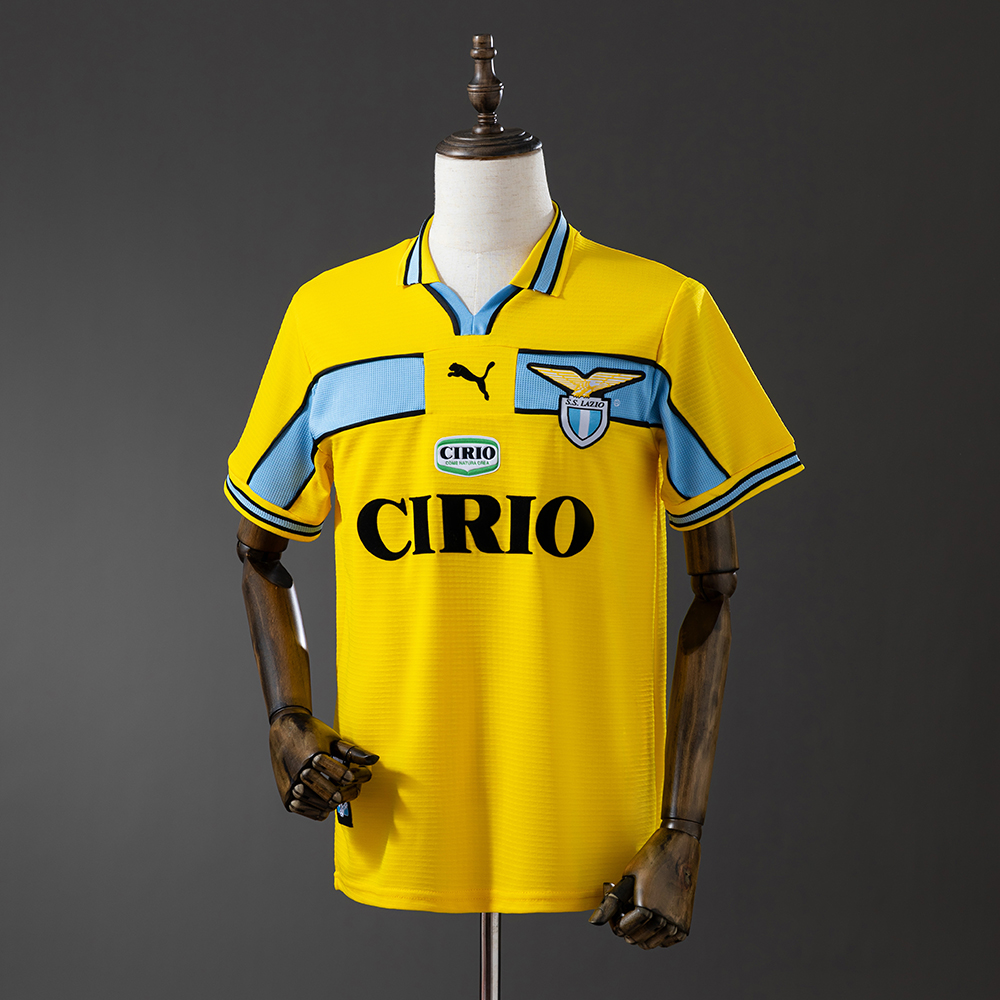 Lazio 98/99 yellow Retro Jersey
