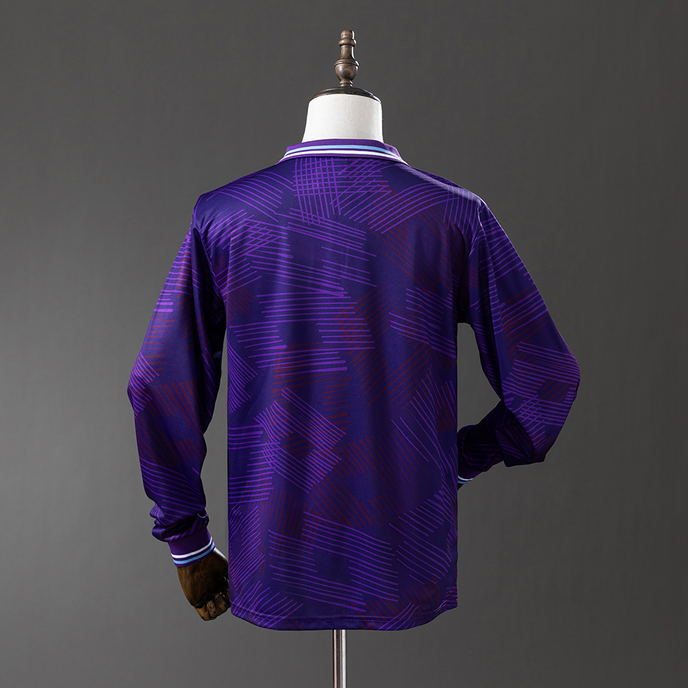 Fiorentina 92/93 Home Long Sleeve Retro Jersey Foto 2