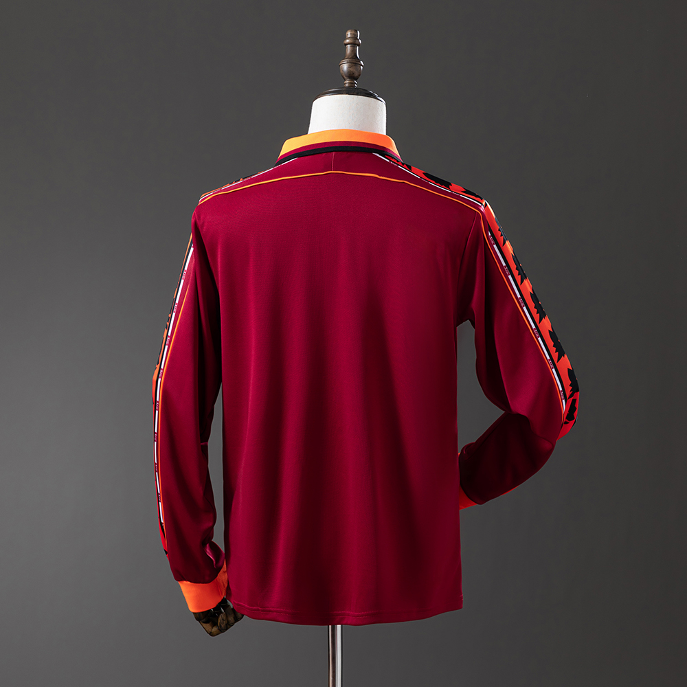 Roma 98/99 Home Long Sleeve Retro Jersey Foto 2