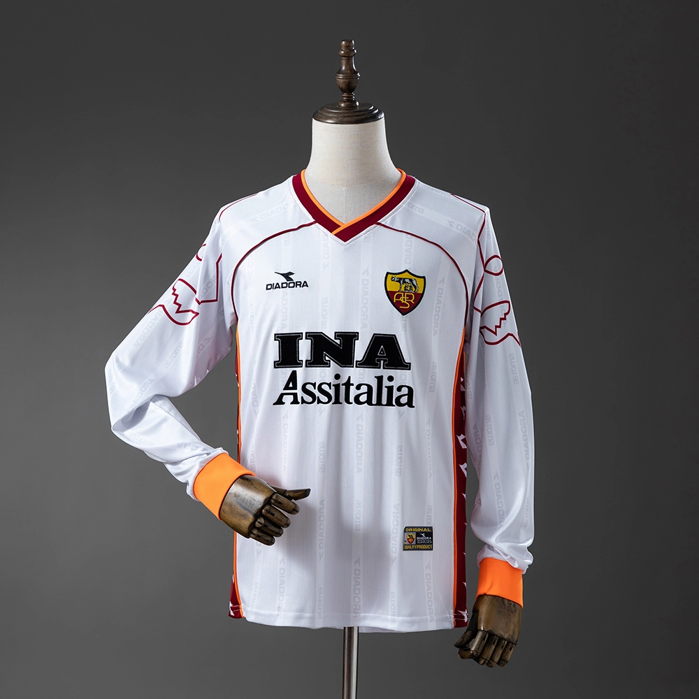 Roma 99/00 Away Long Sleeve Retro Jersey