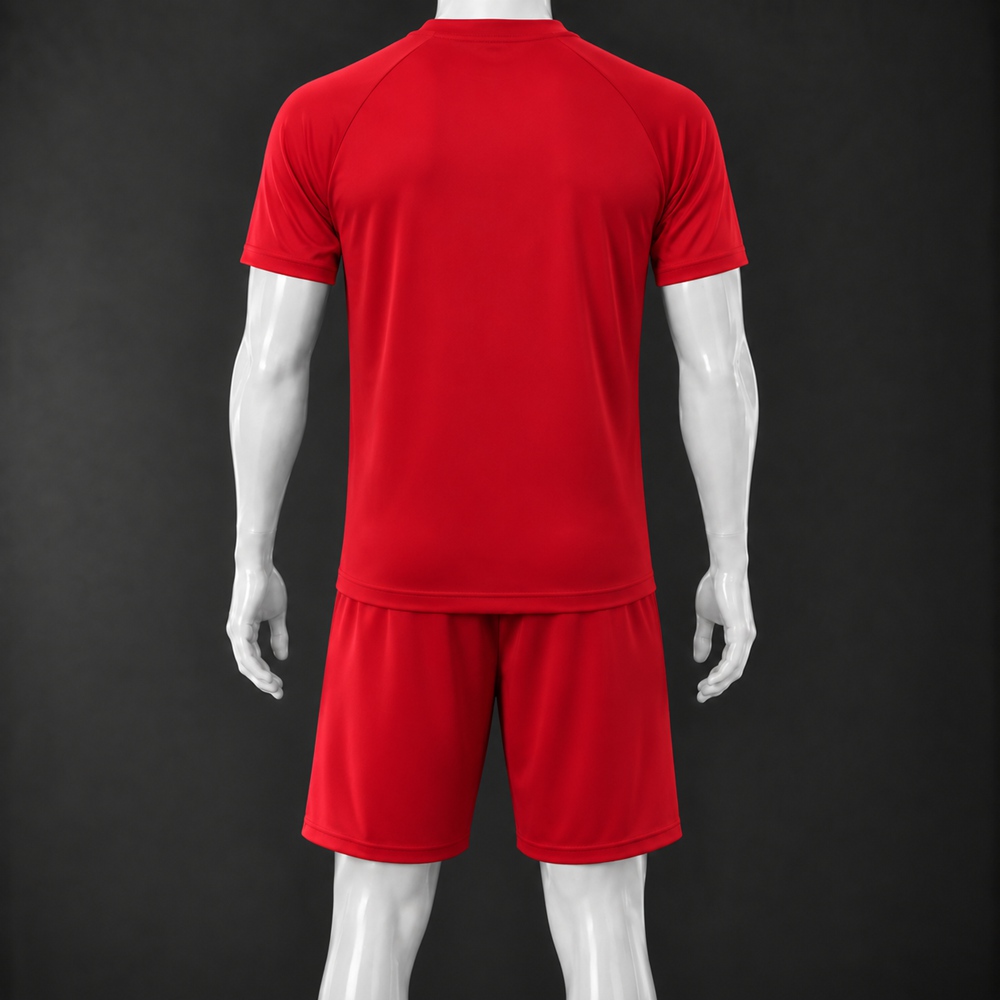 Roma 26/27 Red Yellow Short-Sleeve Shorts Set Foto 2