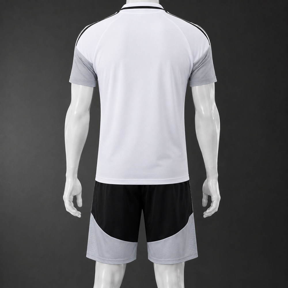 Real Madrid 26/27 White Black Polo/Pants Kit Foto 2
