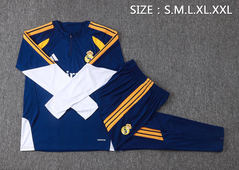 Real Madrid 26/27 Navy White Half Zip Tracksuit Foto 2