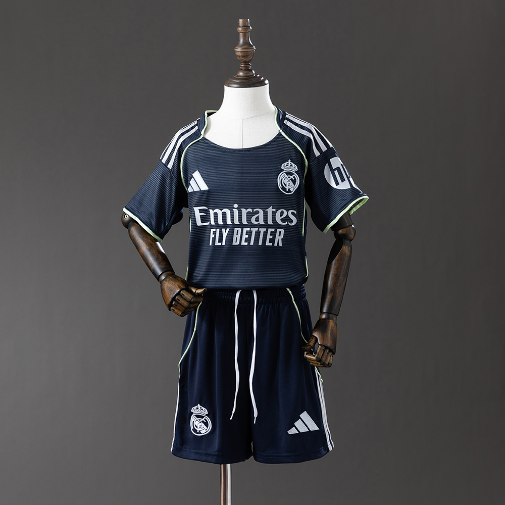 Real Madrid 25/26 Away Full kids kit Jersey