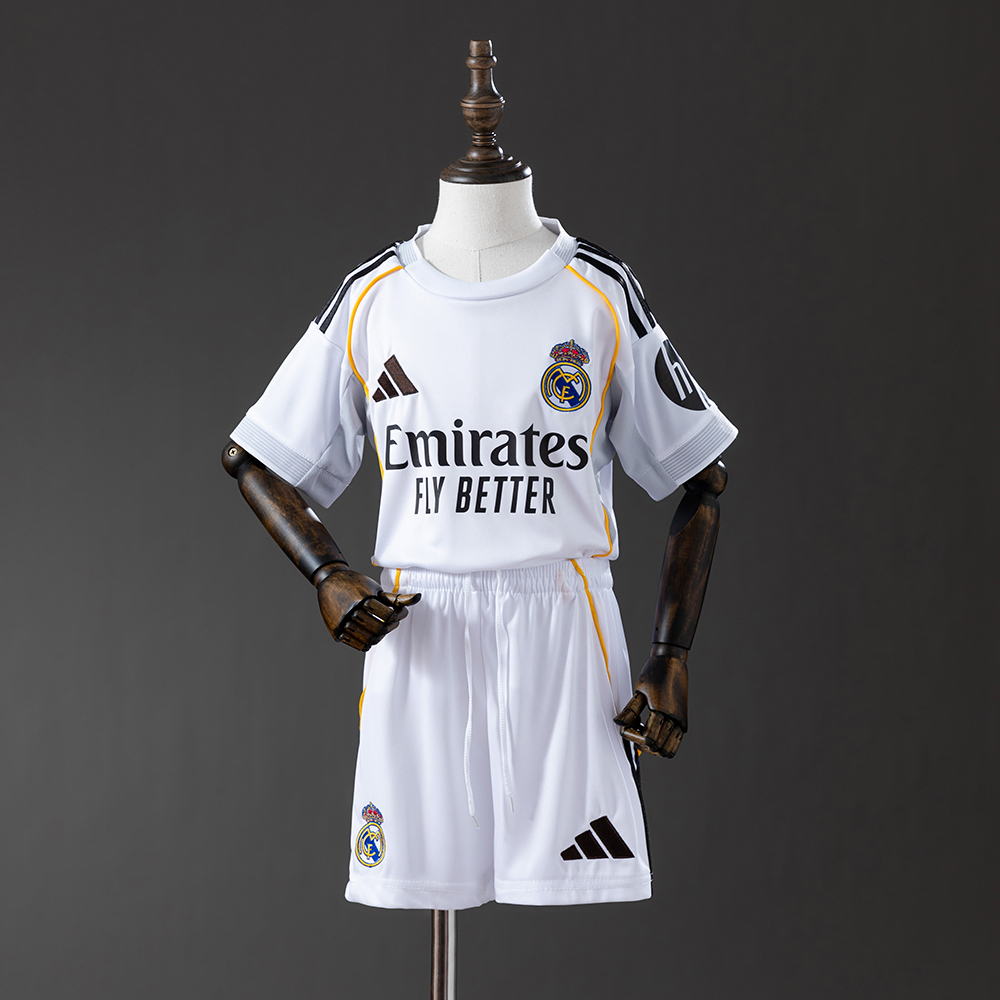 Real Madrid 25/26 Home Full kids kit Jersey