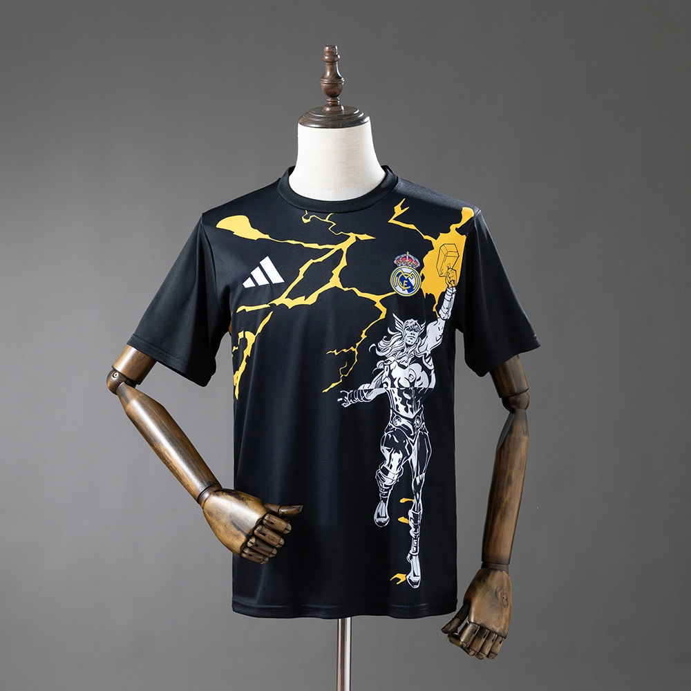 Real Madrid 25/26 Marvel Comics Jersey Black