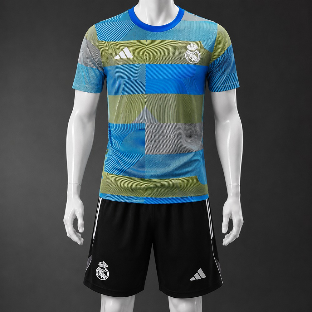 Real Madrid 25/26 Multicolor Print Short Sleeve Short Set