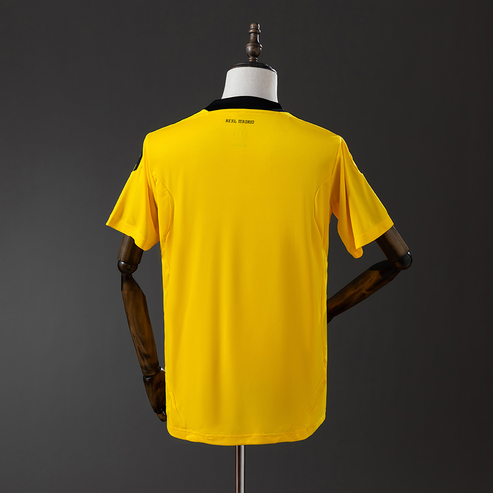 Real Madrid 11/12 Yellow Goalkeeper Retro Jersey Foto 2