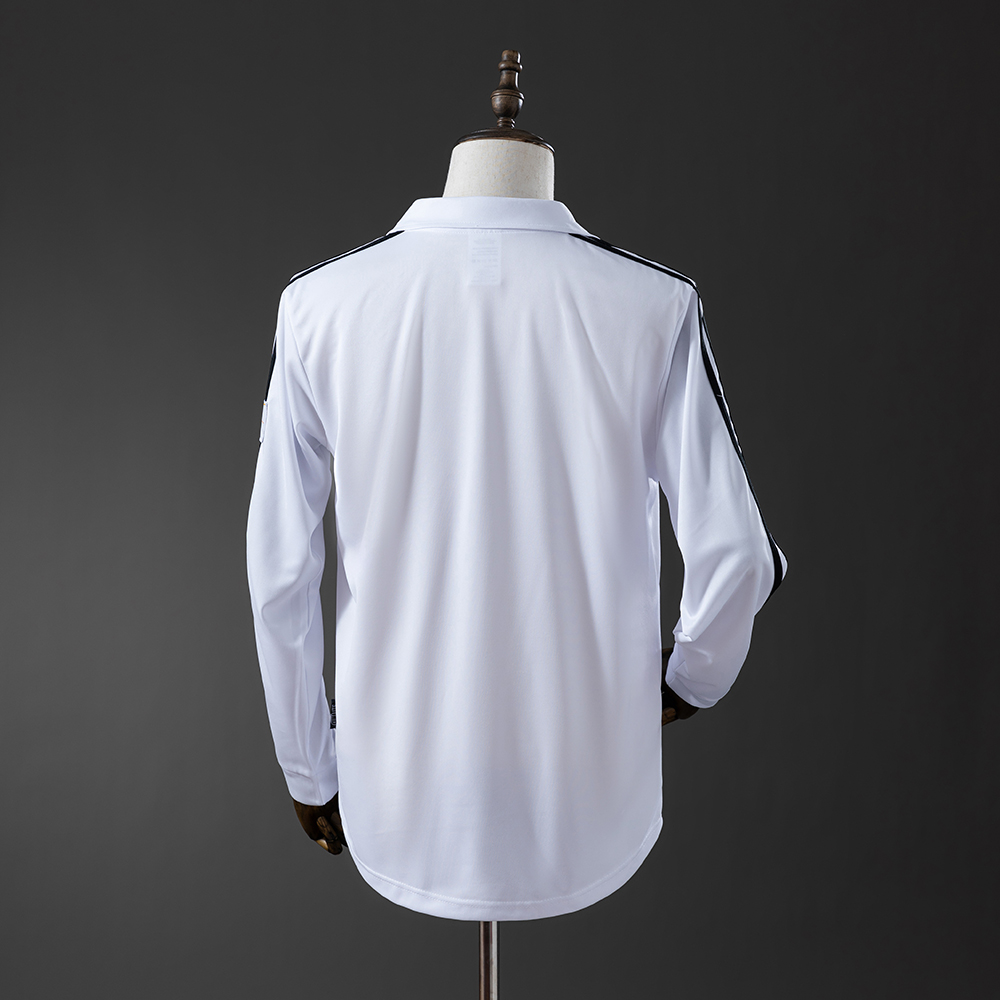 Real Madrid 02/03 Home Long Sleeve Retro Jersey Foto 2