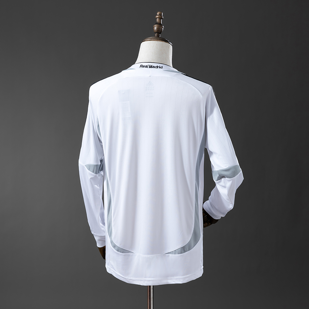 Real Madrid 06/07 Home Long Sleeve Retro Jersey Foto 2