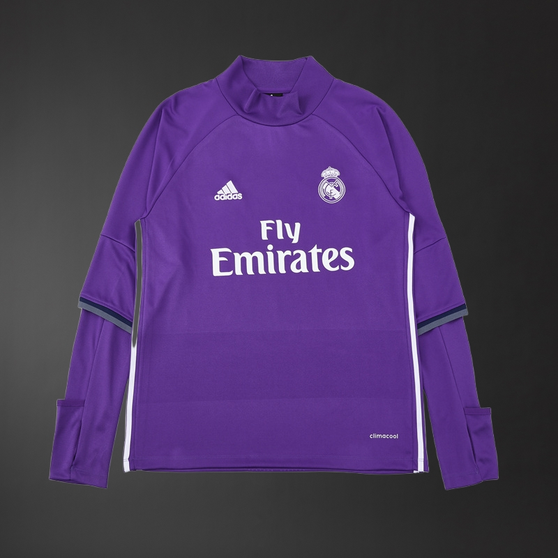 Real Madrid 16/17 Adult Retro Purple Training Tracksuits Foto 2