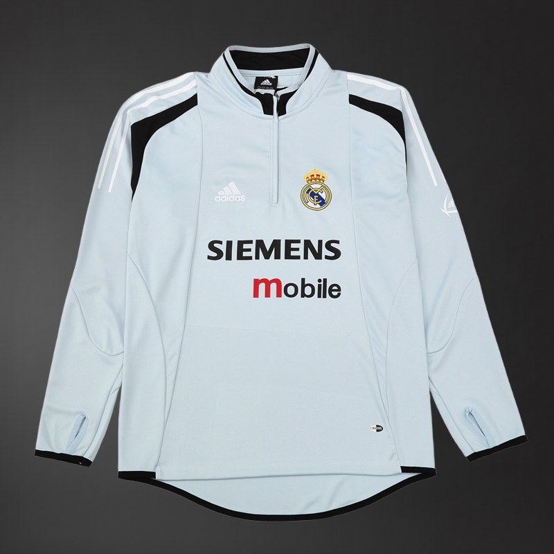 Real Madrid 04/05 Adult Retro Grey Training Tracksuits Foto 2