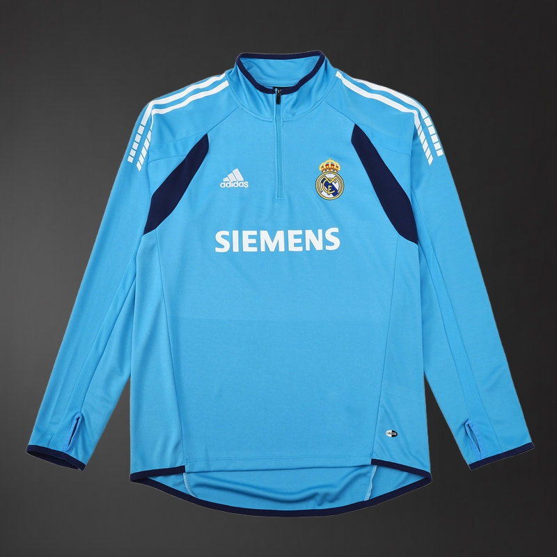 Real Madrid 05/06 Adult Retro Blue Training Tracksuits Foto 2