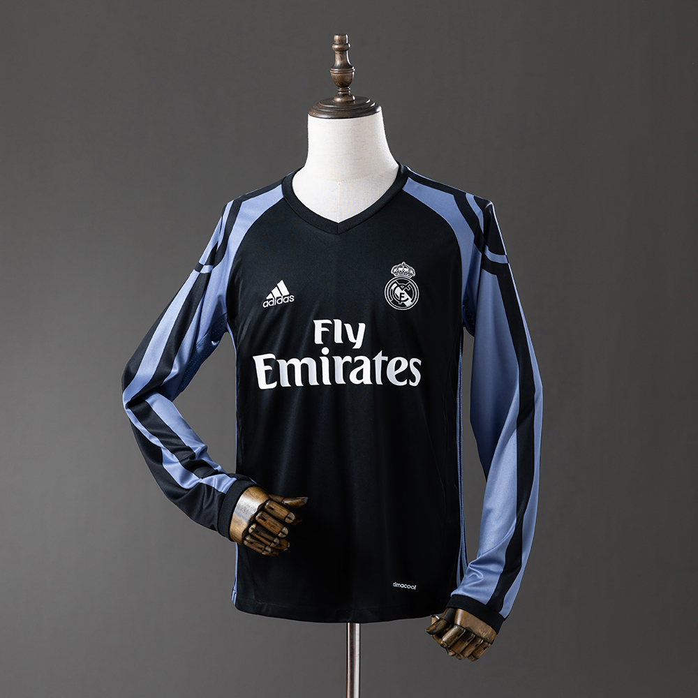 Real Madrid 16/17 Third Away Long Sleeve Retro Jersey