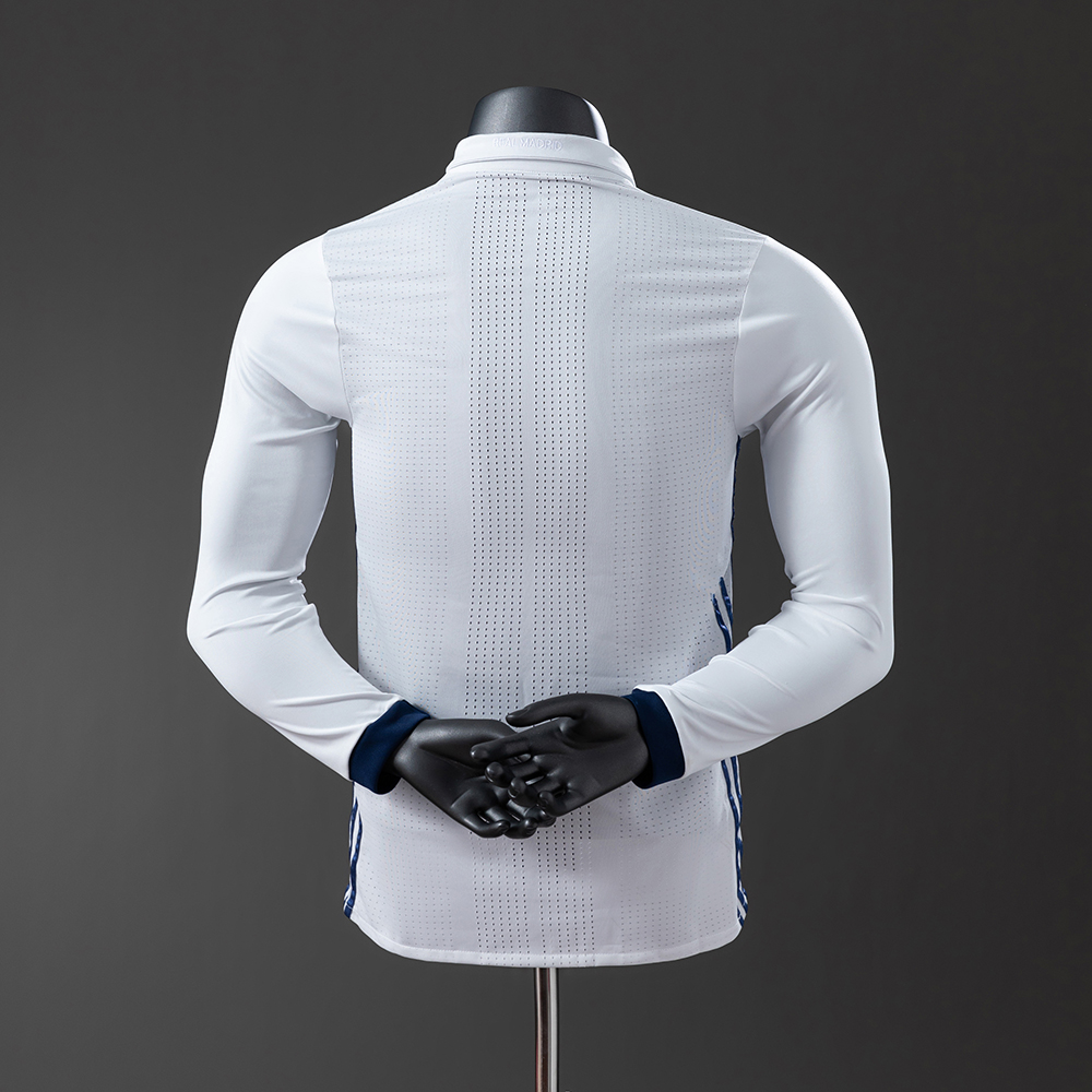 Real Madrid 16/17 Home Long Sleeve Player Version Retro Jersey Foto 2