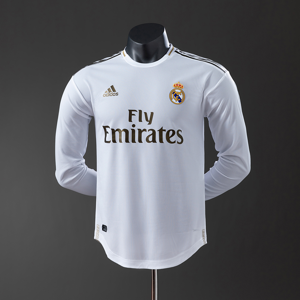 Real Madrid 19/20 Home Long Sleeve Player Version Retro Jersey