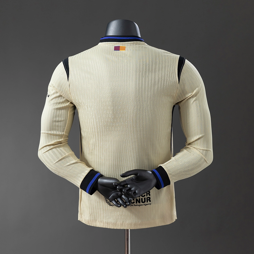 Barcelona 25/26 Player Version Away Long Sleeve Jersey Foto 2