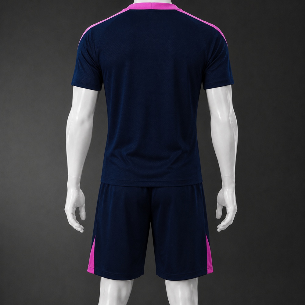 Barcelona 25/26 Navy Pink Short Sleeve Short Set Foto 2