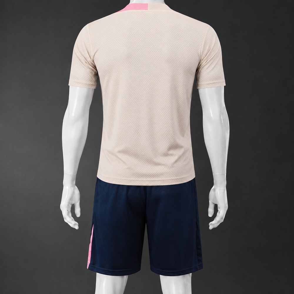 Barcelona 25/26 Cream Navy Short Sleeve Short Set Foto 2