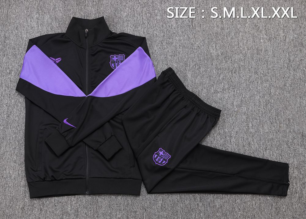Barcelona 25/26 Black Purple Jacket Kit Foto 2