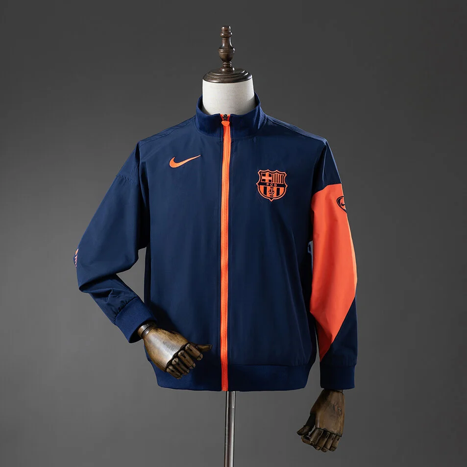 Barcelona Windbreaker Royal Blue & Noble Red