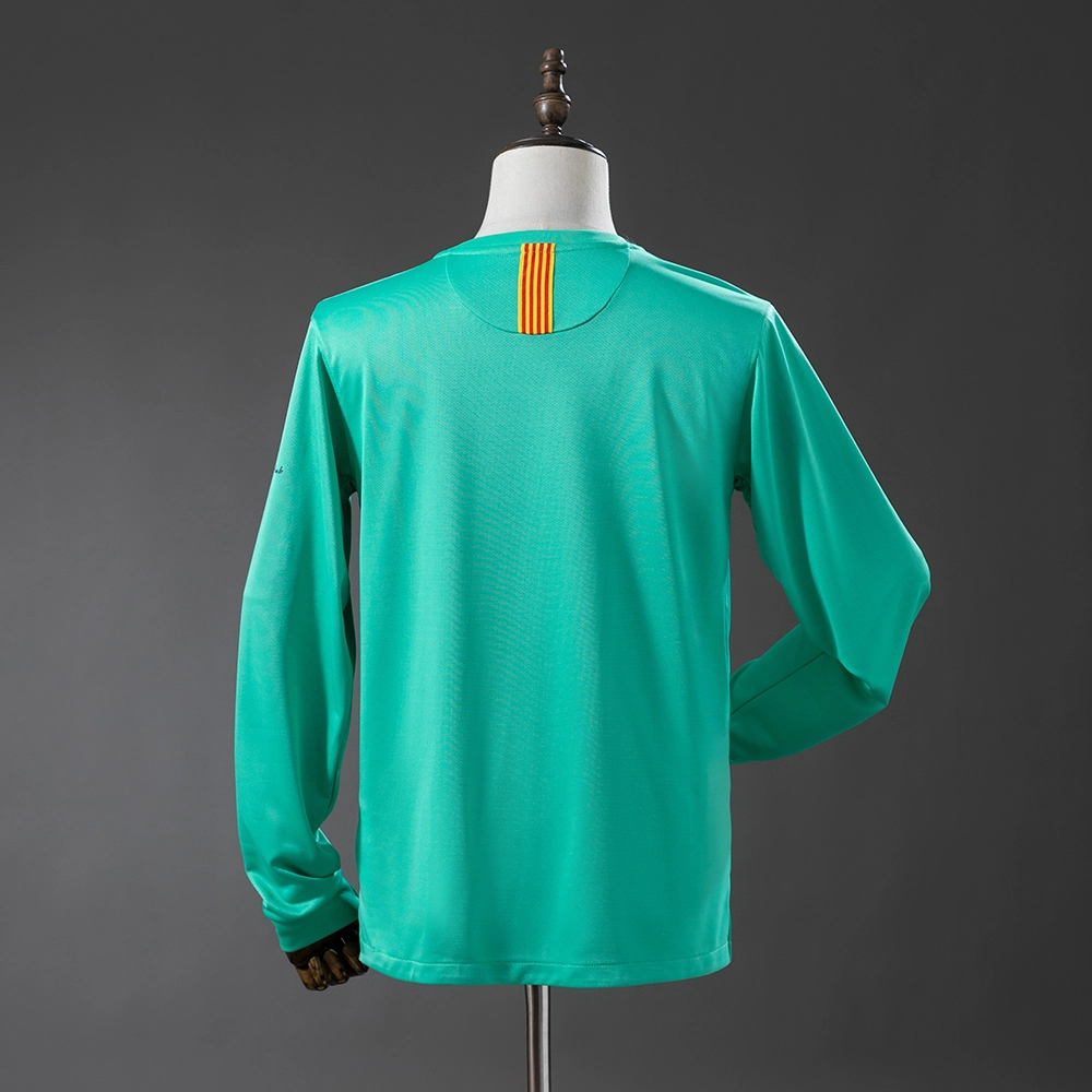 Barcelona 10/11 Away Long Sleeve Retro Jersey Foto 2
