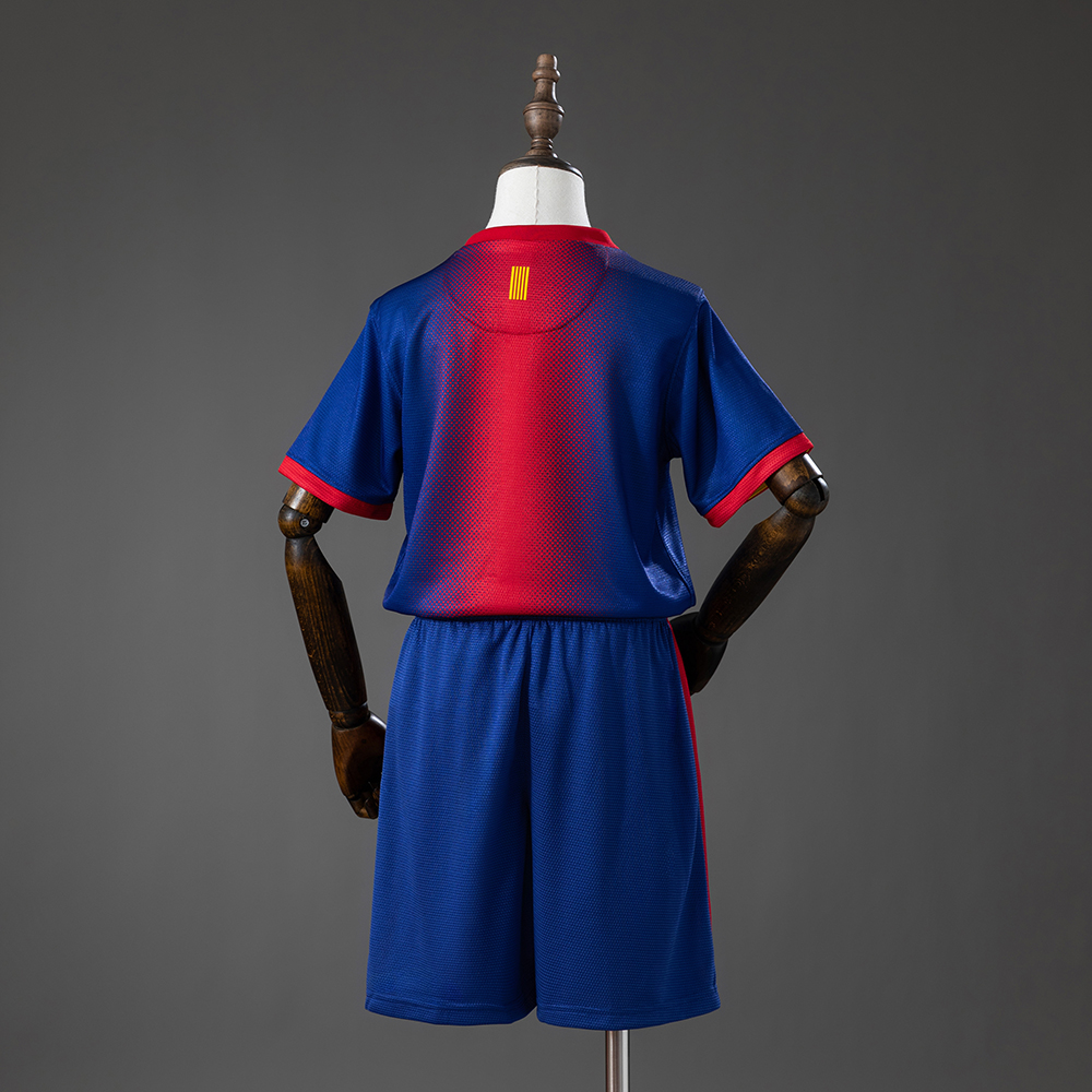Barcelona 12/13 Home Retro Kids Kit Jersey Foto 2