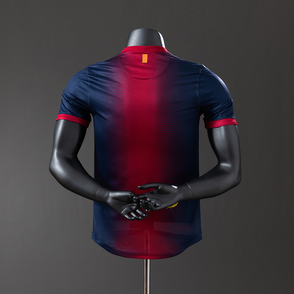 Barcelona 12/13 Home Player Version Retro Jersey Foto 2