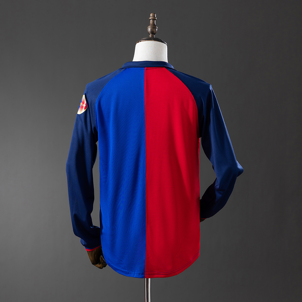 Barcelona 99/00 Home Retro Long Sleeve Jersey Foto 2