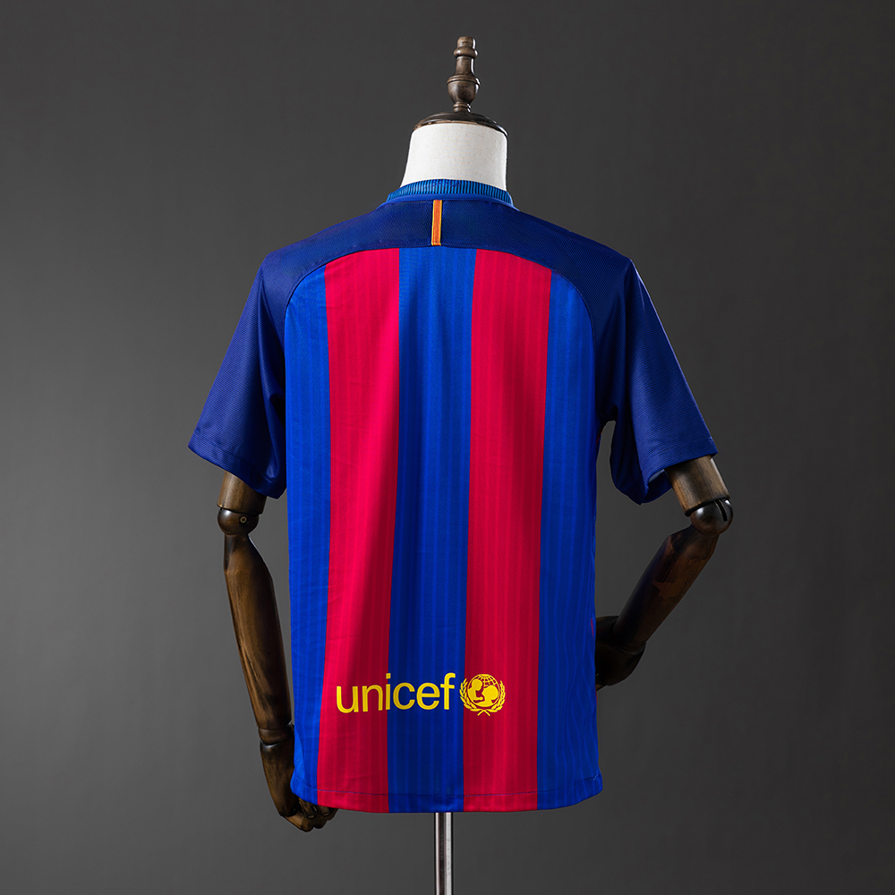 Barcelona 16/17 Home Retro Jersey Foto 2