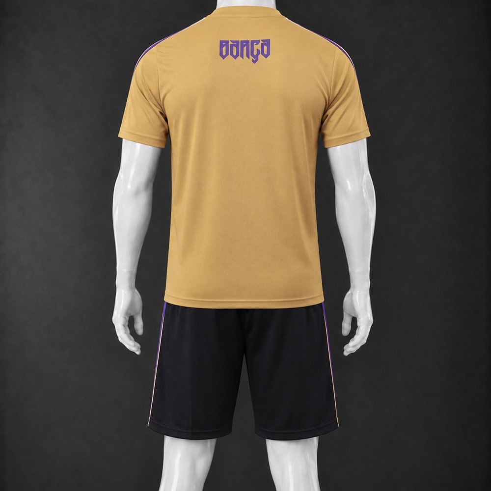 Barcelona 26/27 Gold Short Sleeve Short Set Foto 2