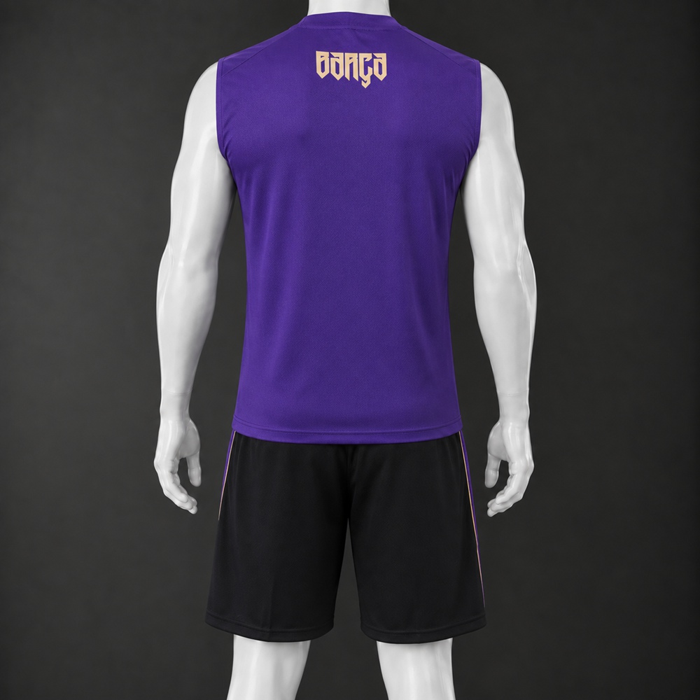 Barcelona 26/27 Purple Black Training Vest Kit Foto 2