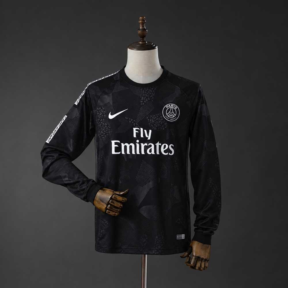 PSG 17/18 Third Away Long-Sleeves Retro Jersey S-XXL