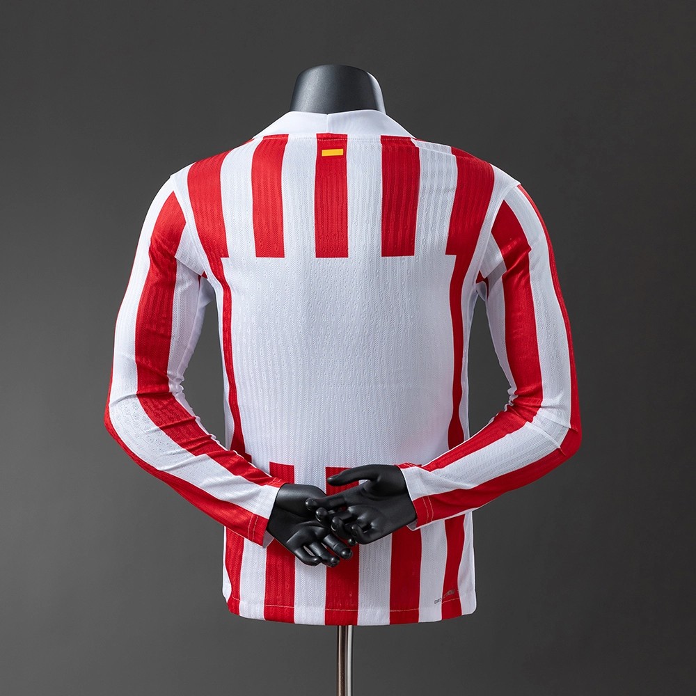 Atletico Madrid 25/26 Home Player Version Long Sleeve Jersey Foto 2
