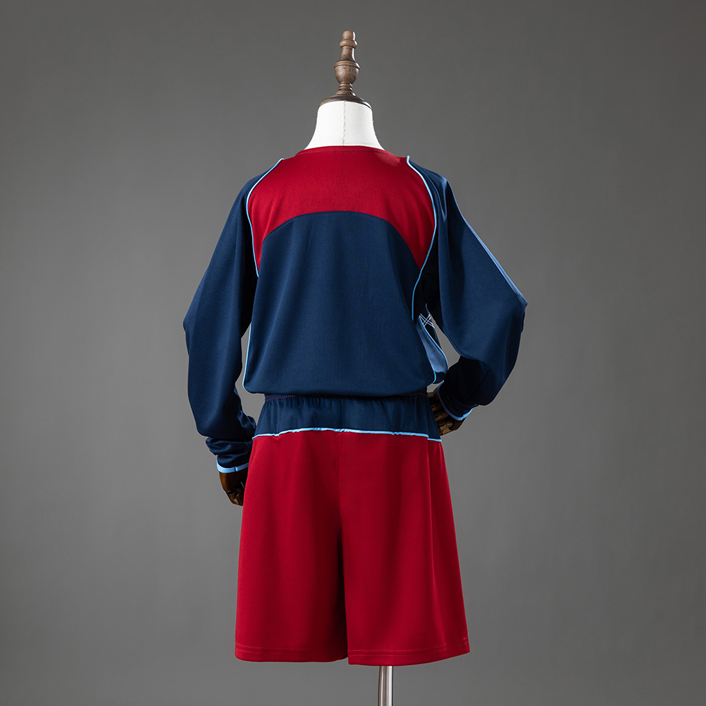 Atletico Madrid 04/05 Away Retro Long-Sleeve Kids Kit Jersey Foto 2