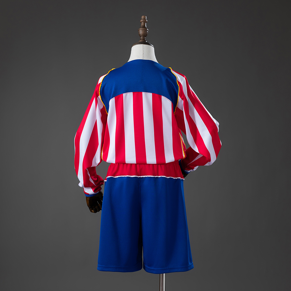 Atletico Madrid 04/05 Home Retro Long Sleeve Kids Kit Jersey Foto 2