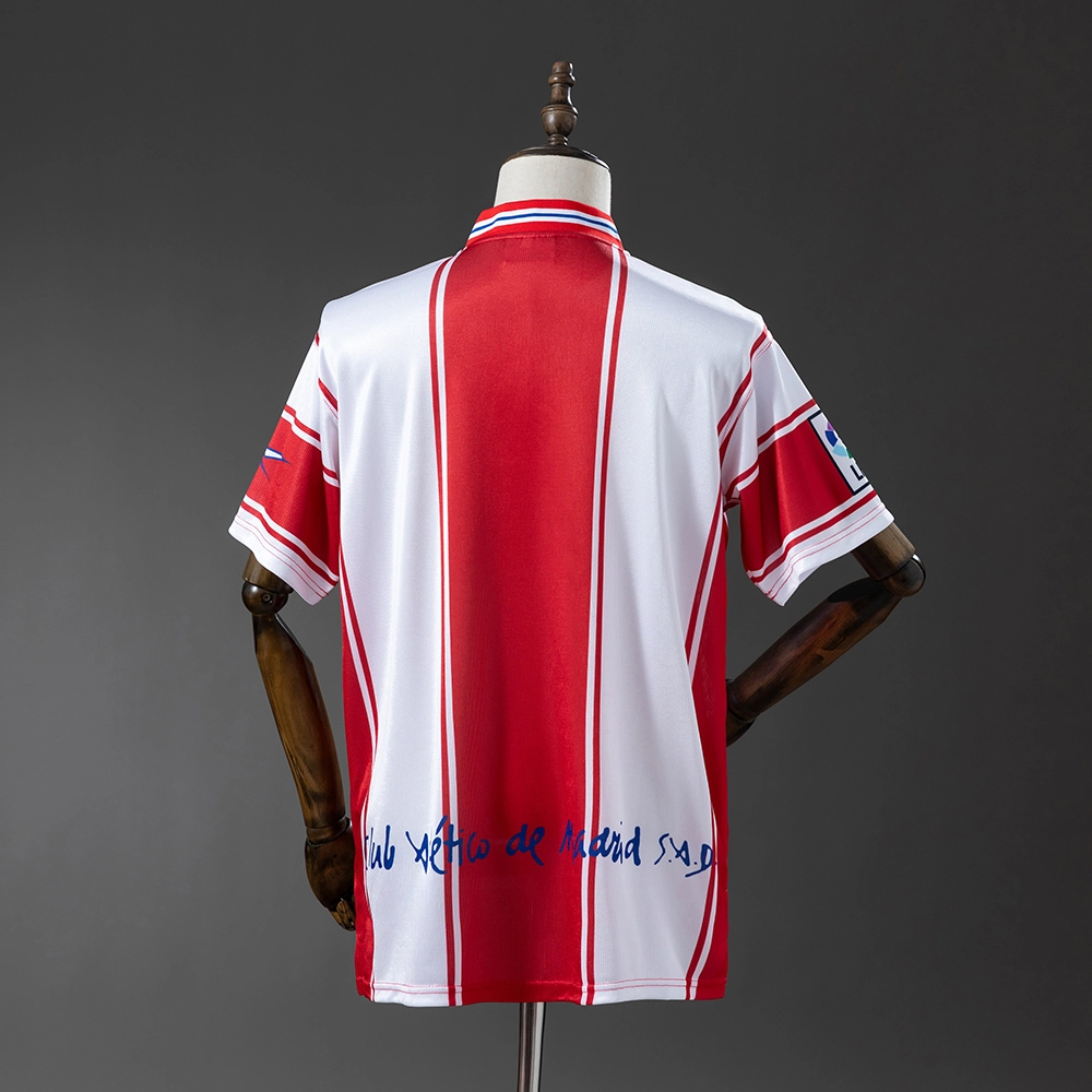 99/00 Atletico Madrid Home Retro Jersey Foto 2