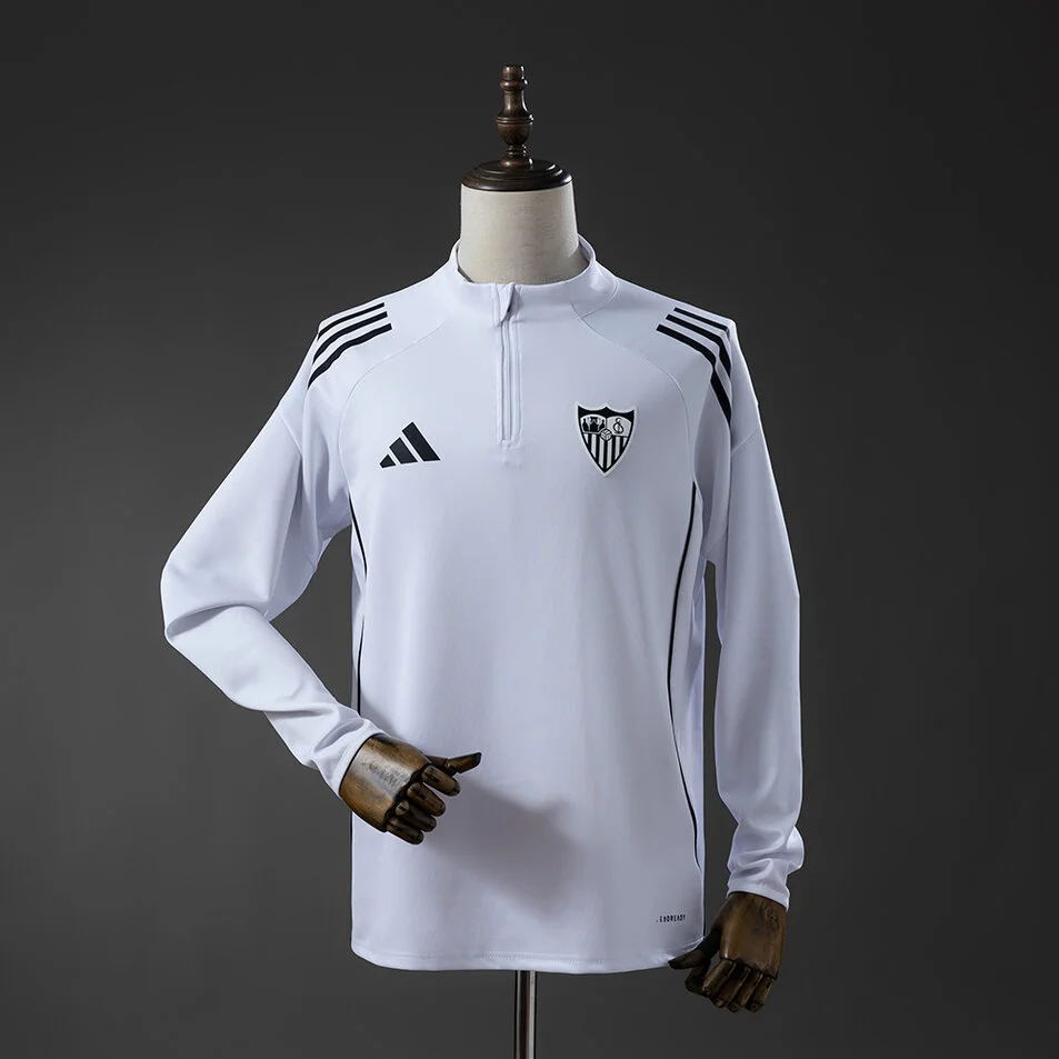 Sevilla 25/26 Long Sleeve Training Uniform White