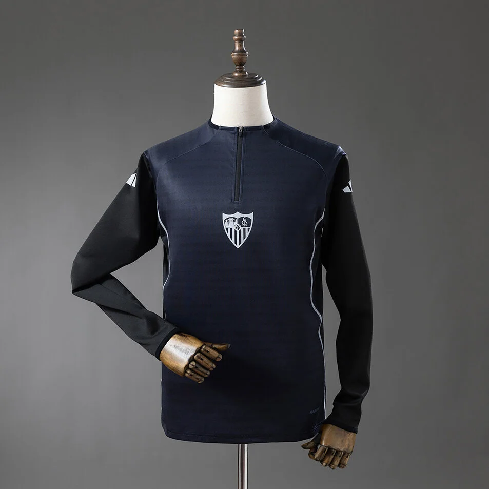 Sevilla 25/26 Long Sleeve Training Uniform Black