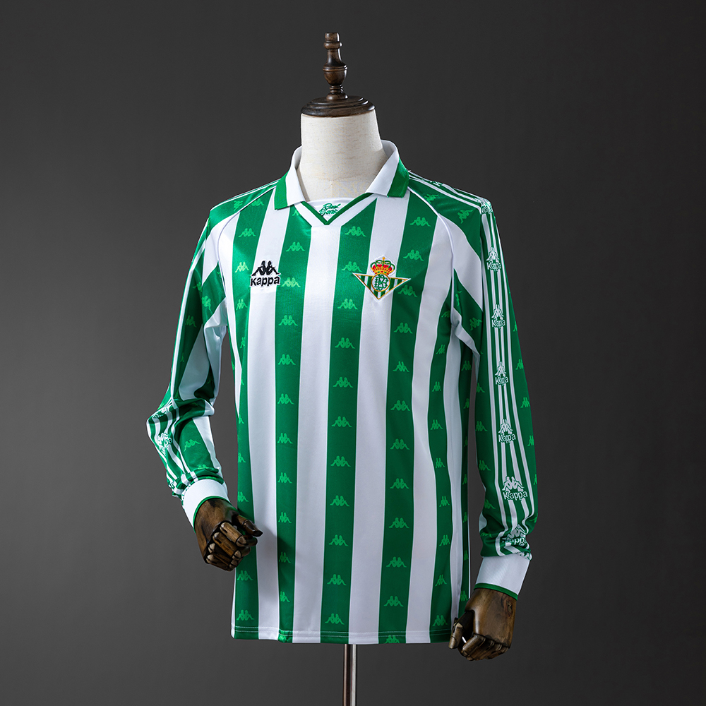 Real Betis 95/97 Home Long Sleeve Retro Jersey
