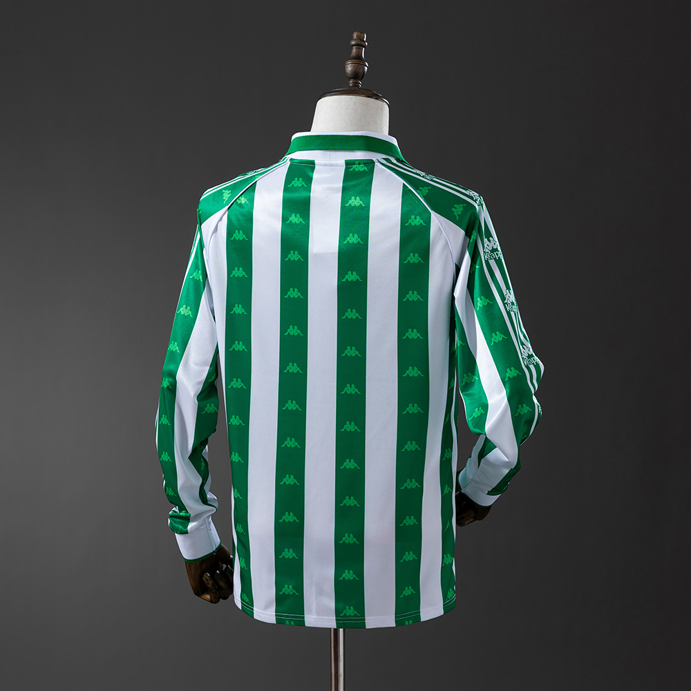 Real Betis 95/97 Home Long Sleeve Retro Jersey Foto 2