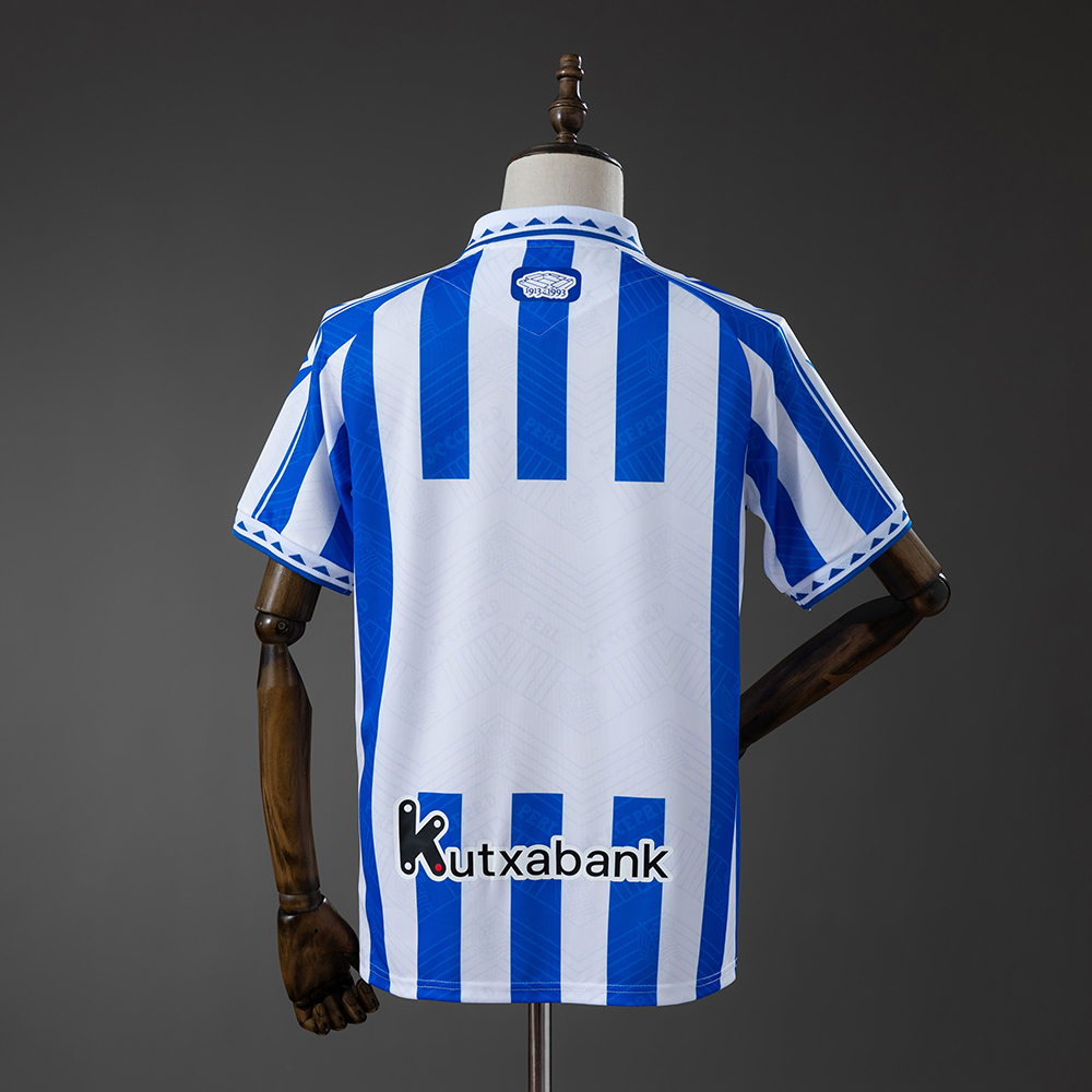 Real Sociedad 25/26 Retro Style Jersey Foto 2